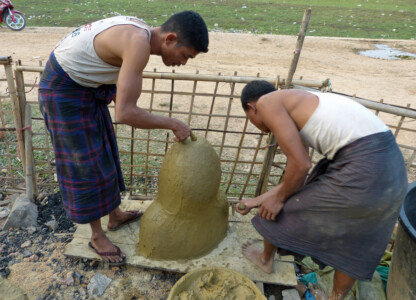 Tonmodell bei den Bronzegiessern
