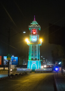 Pathein Clocktower by night